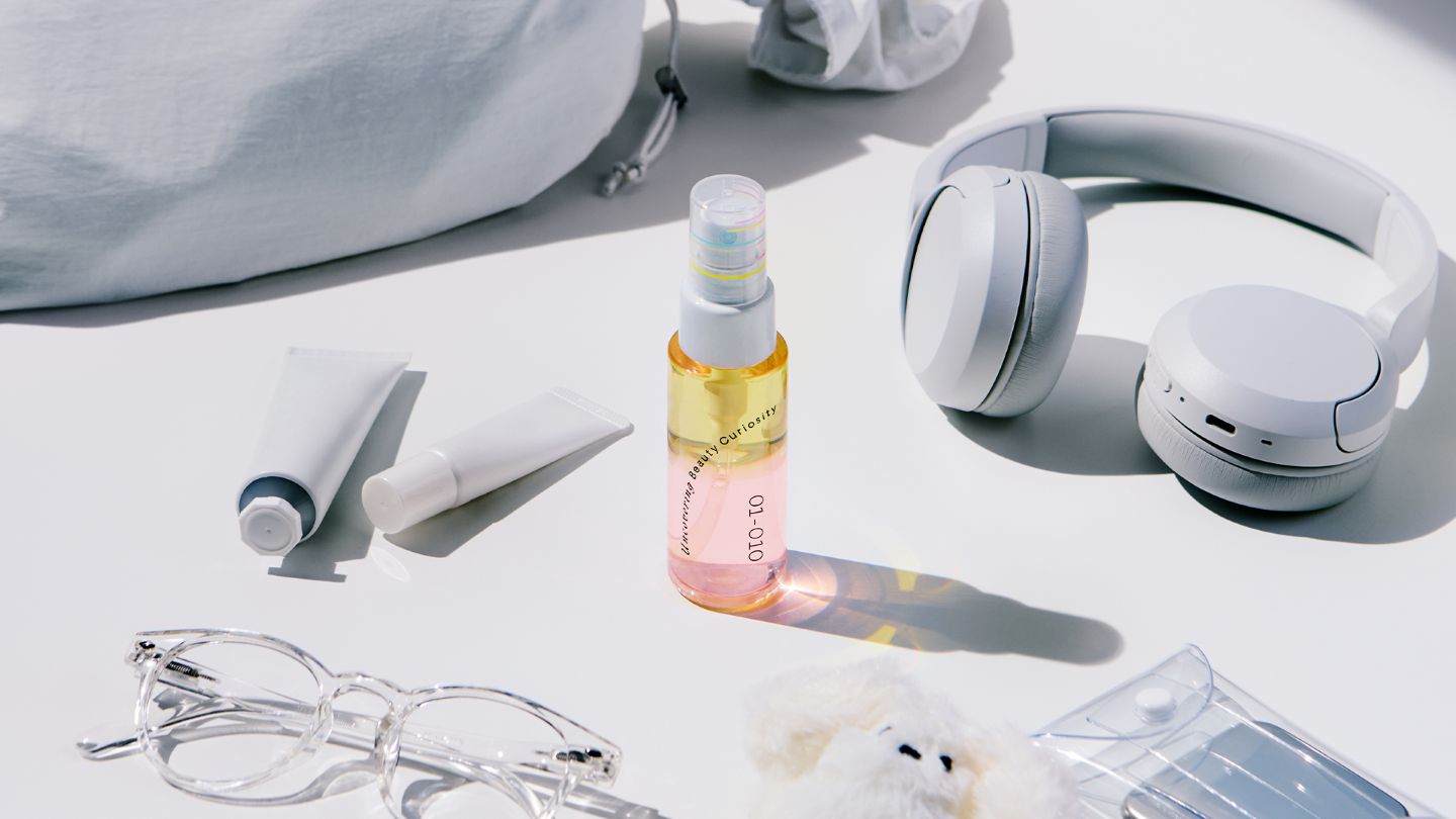 資生堂フィボナ０１－０１０　Dual Blooming Mist UV使用イメージ